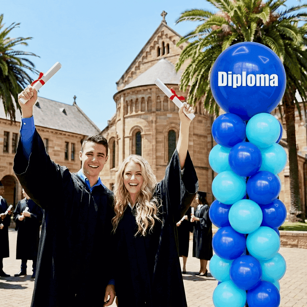 Décoration en ballons pour remise de diplômes – décoration festive PilaMania