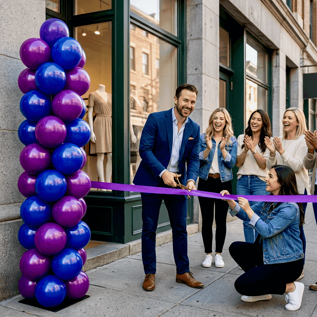 Arche de ballons pour ouverture de magasin – décoration événementielle PilaMania